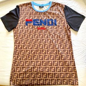 Fendi Men’s Mania Logo Graphic T-shirt